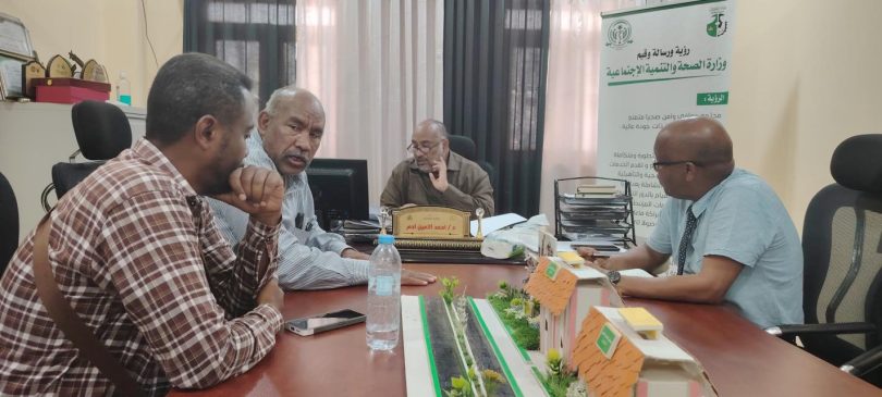 اجتماع تنسيقي لمناقشة دعم القطاعات الصحية بولاية القضارف لمتحرك الصياد القتالي