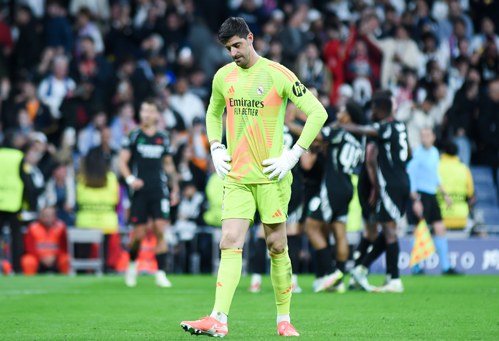 كورتوا يكشف سبب خروج ريال مدريد من دوري أبطال أوروبا
