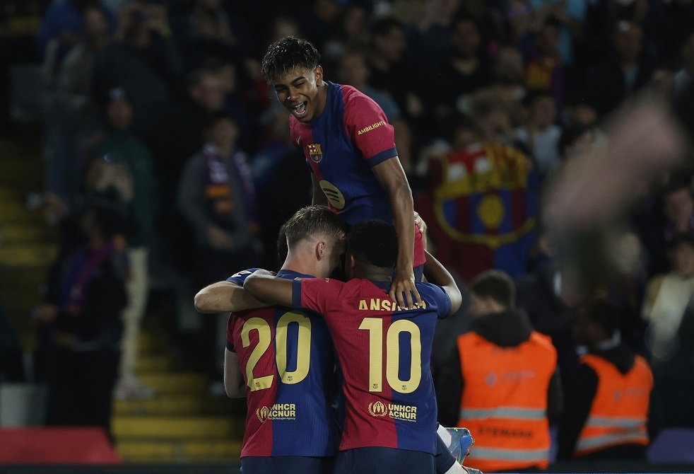 شاهد.. أولمو يقتنص هدف الفوز لبرشلونة