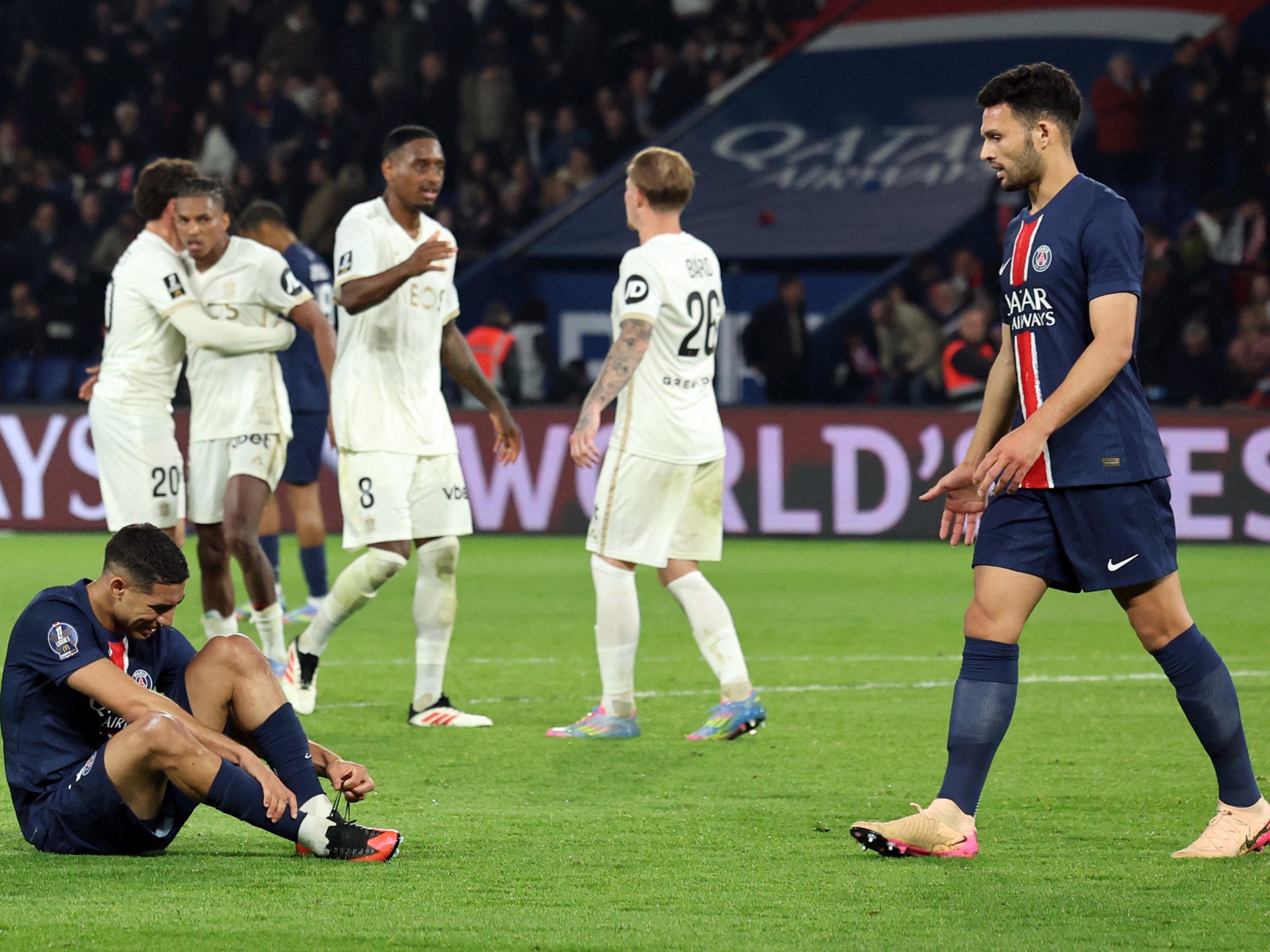 نيس يفوز على سان جيرمان ويحرمه من لقب قياسي في الدوري الفرنسي
