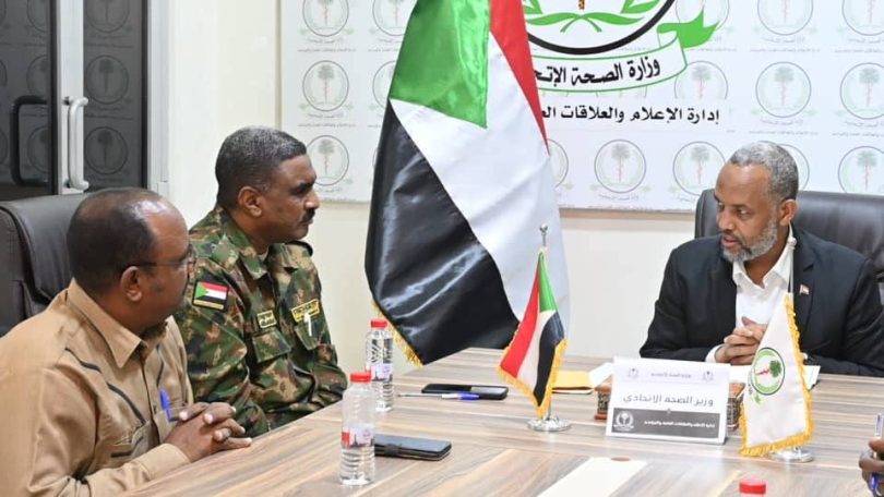 وزير الصحة يلتقي وفد المقاومة الشعبية بالولاية الشمالية
