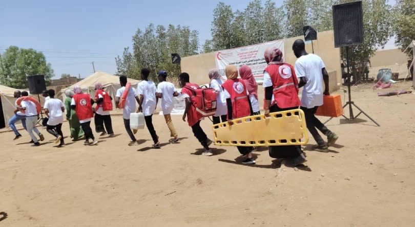 مخيم الطوارئ ومحاكاة الإنذار المبكر يختتم اعماله بولاية نهر النيل