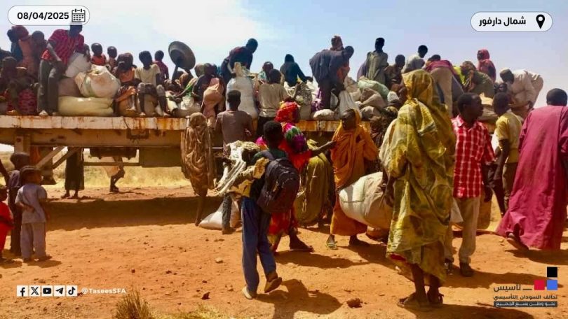 الدبة تستقبل 4580 نازحا من شمال دارفور .. استمرار موجه النزوح من مدينة الفاشر