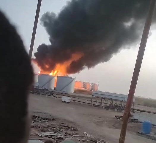 المسيرات تستهدف مستودعات الوقود في بورتسودان