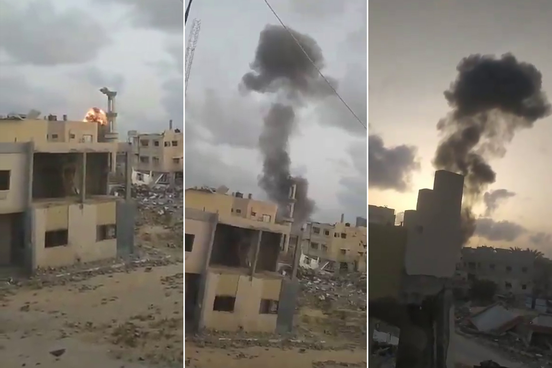 مغردون: نصف ساعة من "أهوال يوم القيامة" في خان يونس