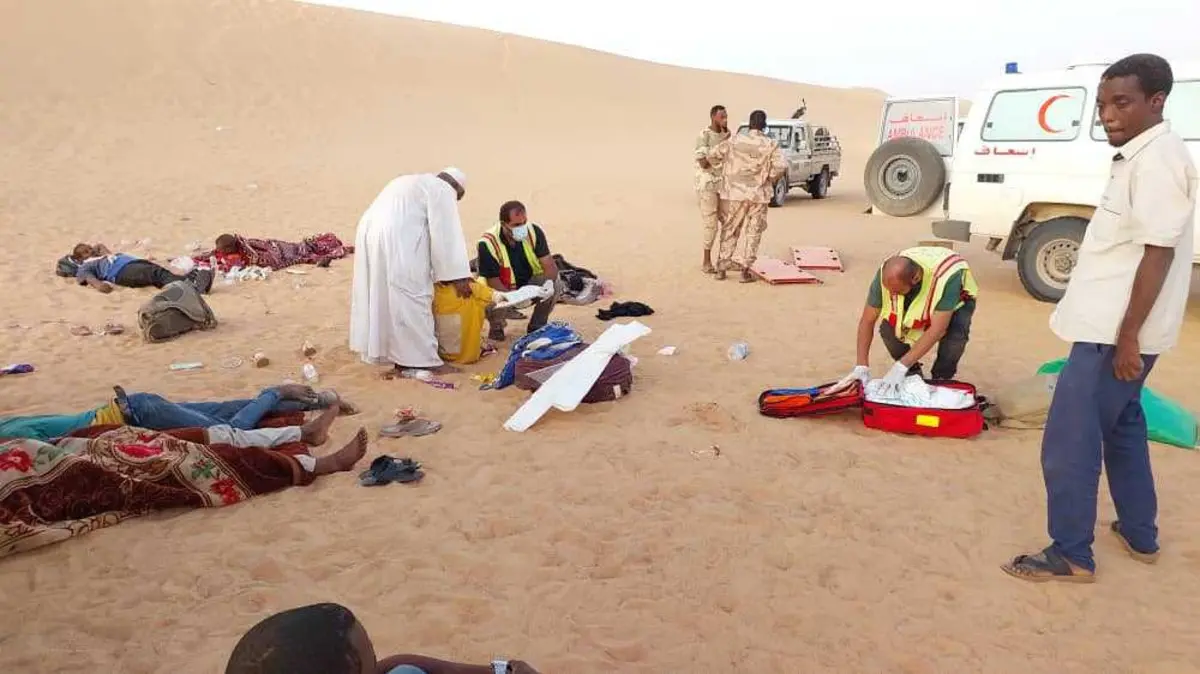 مصرع 12 سودانياً في حادث سير بالقرب من الكفرة الليبية