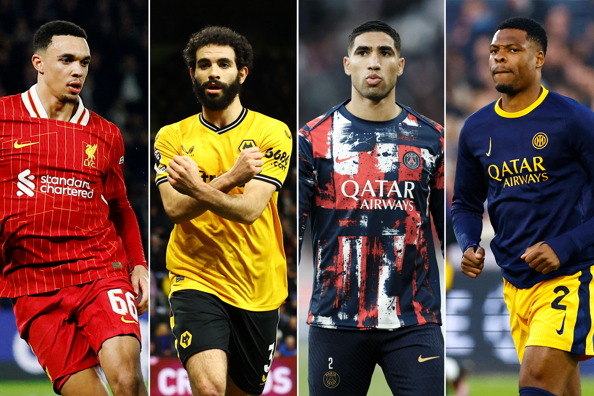 المغربي حكيمي يتصدر قائمة أكثر المدافعين مساهمة تهديفية في أوروبا