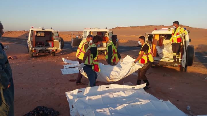 مصرع 12 سودانيًا في حادث سير مروع شمال الكفرة