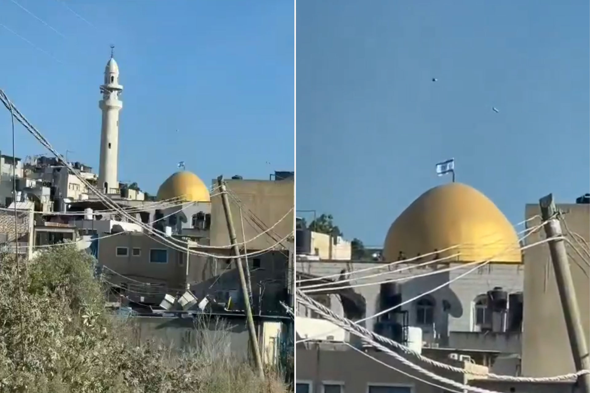 حملة استنكار واسعة لرفع علم الاحتلال فوق مسجد في طولكرم