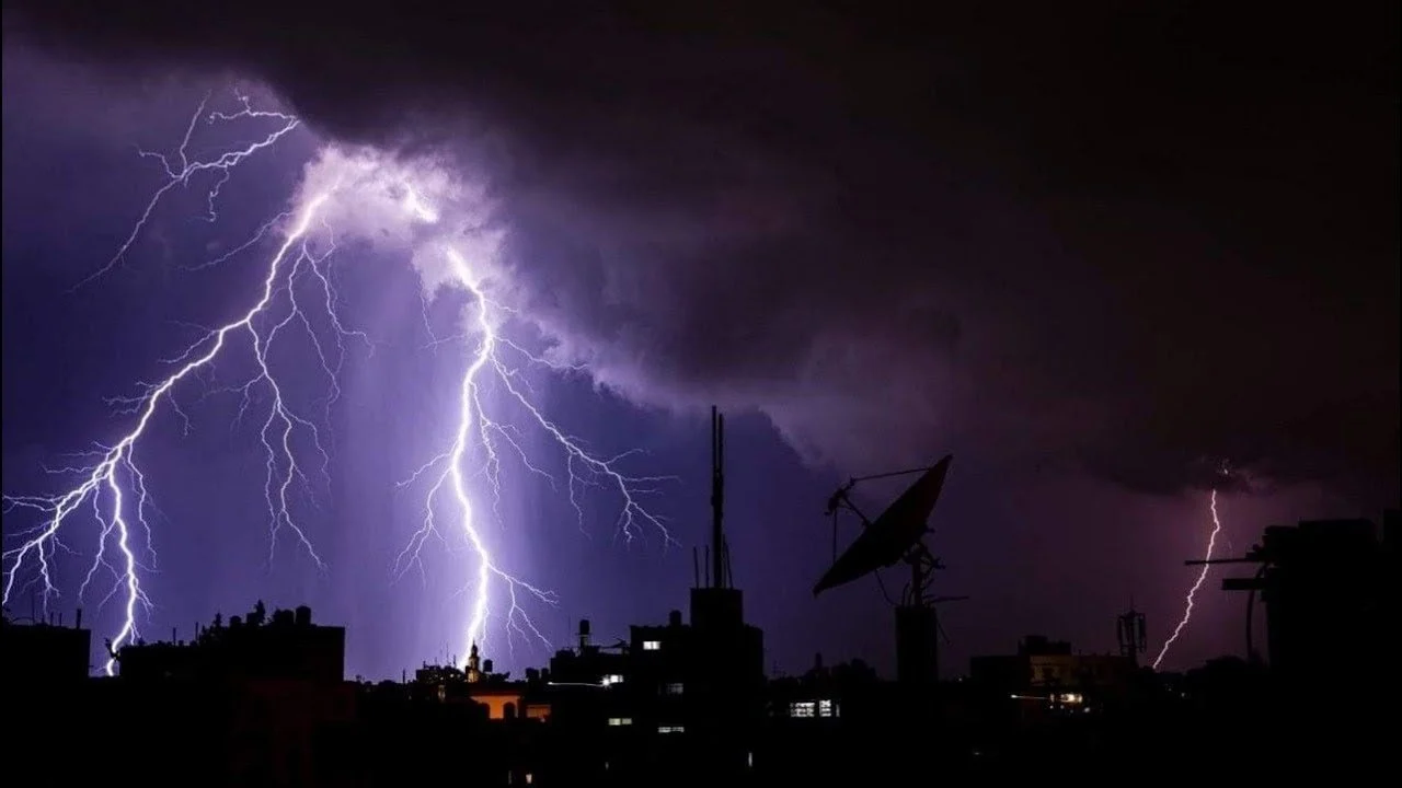 هطول أمطار غزيرة في مدينة ربك بولاية النيل الأبيض