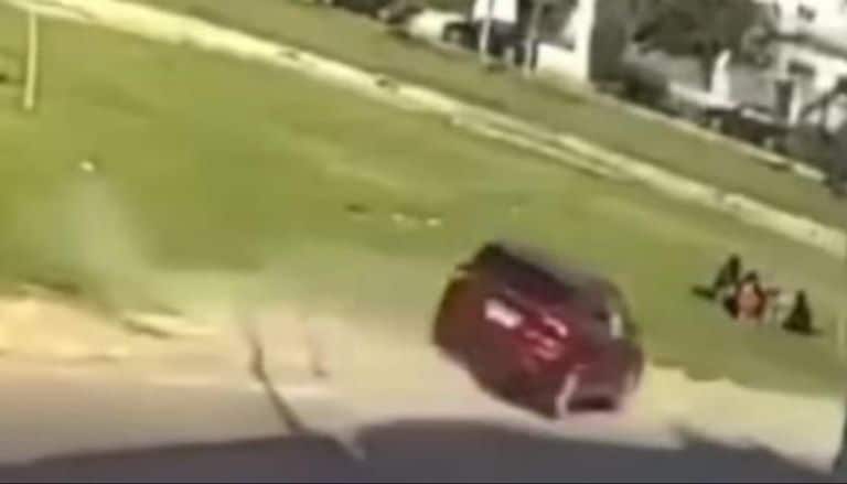سيدة تدهس أسرة كاملة في القاهرة