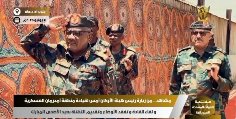 رئيس الأركان يتفقد الأوضاع بمنطقة أمدرمان العسكرية