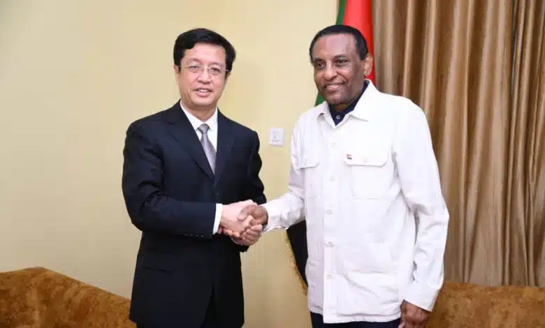 الصين تتعهد بإعمار السودان في لقاء رسمي مع إدريس