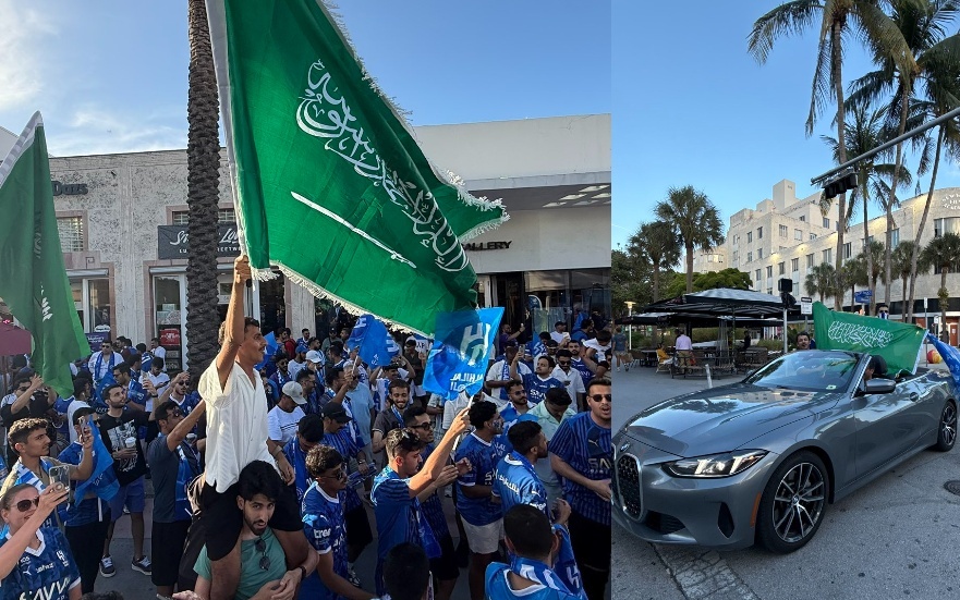 الهلال يحول ميامي إلى "الرياض" قبل مواجهة ريال مدريد (فيديو)