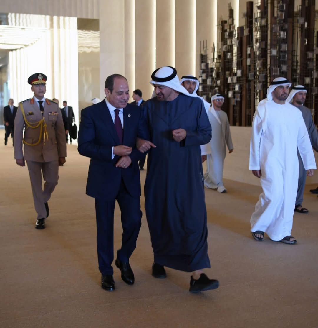 مباحثات موسعة بين السيسي وبن زايد بشأن السودان