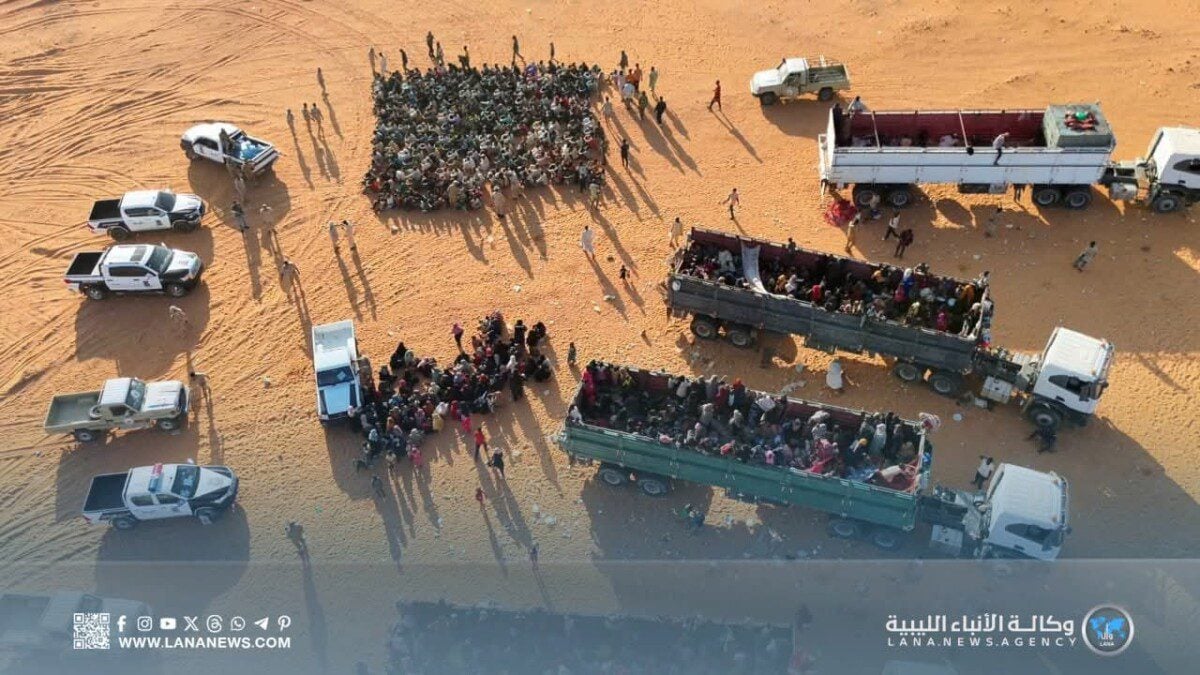 بعد معاناة على الحدود.. وصول لاجئين سودانيين إلى الكفرة الليبية