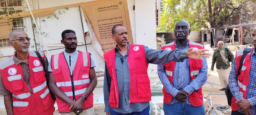 الهلال الأحمر السوداني شرع في ترتيبات العودة لمباشرة العمل بمقره بوسط الخرطوم