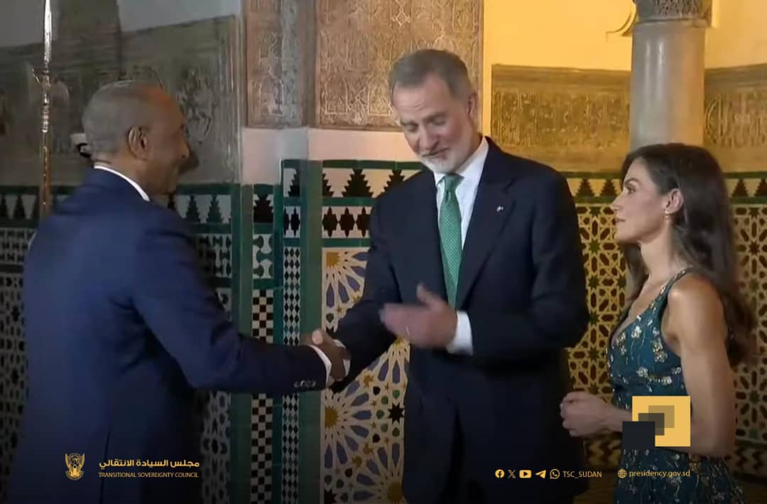 ملك إسبانيا يستقبل البرهان