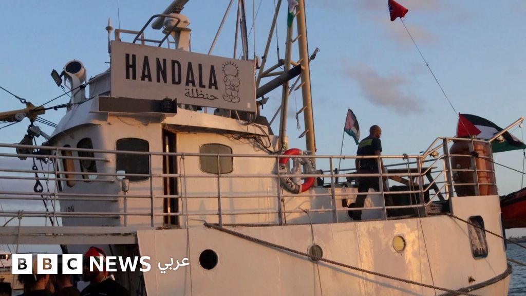 فيديو, بعد شهر من "مادلين"، أسطول الحرية يطلق "حنظلة" إلى غزة, المدة 3,10