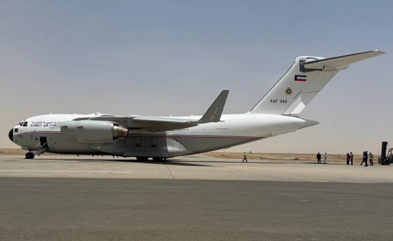 وصول الطائرة ال(35) ضمن الجسر الجوي الكويتي إلى السودان