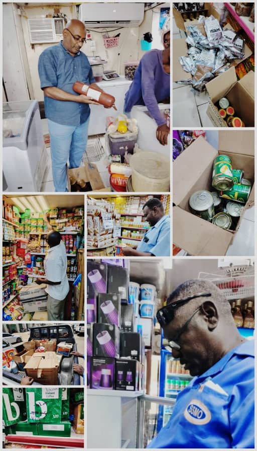 ضبط مواد غذائية منتهية الصلاحية ببورتسودان