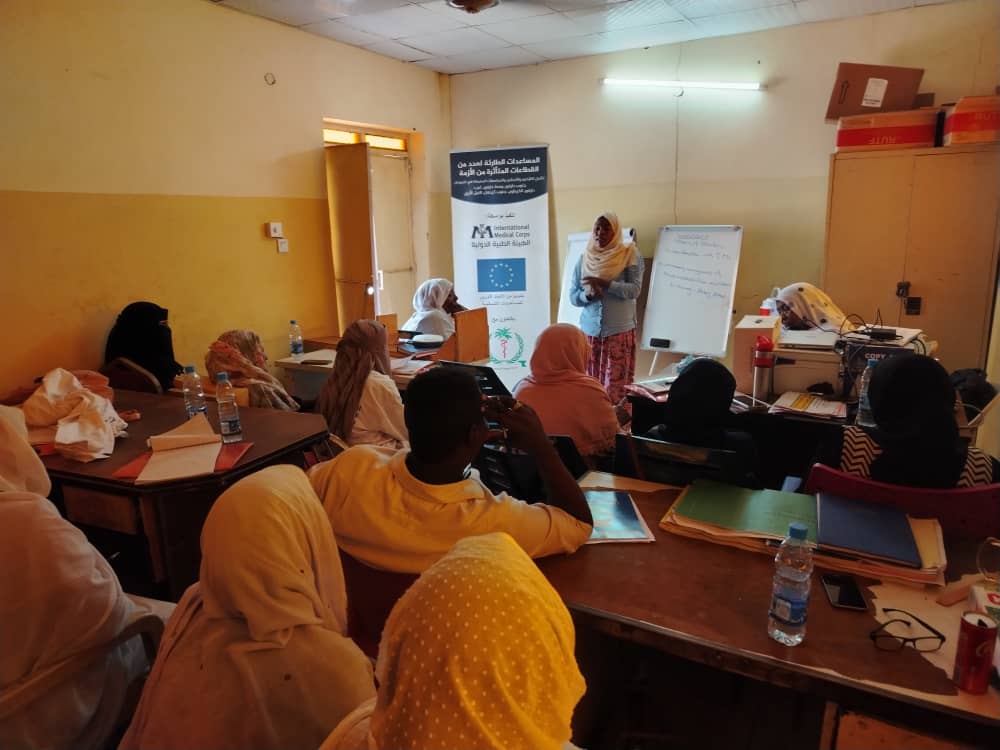 منظمة الفيالق الطبية تقيم ورشة التغذية العلاجية بمستشفى ام ضوابان