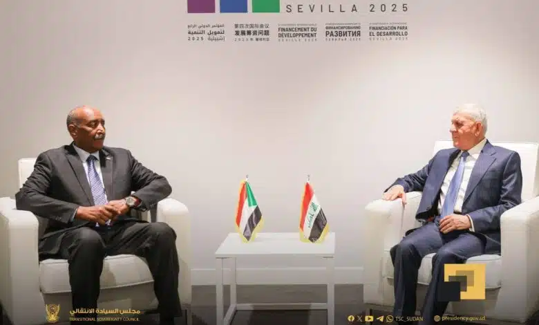 ملف العلاقات الثنائية يتصدر لقاء البرهان بالرئيس العراقي