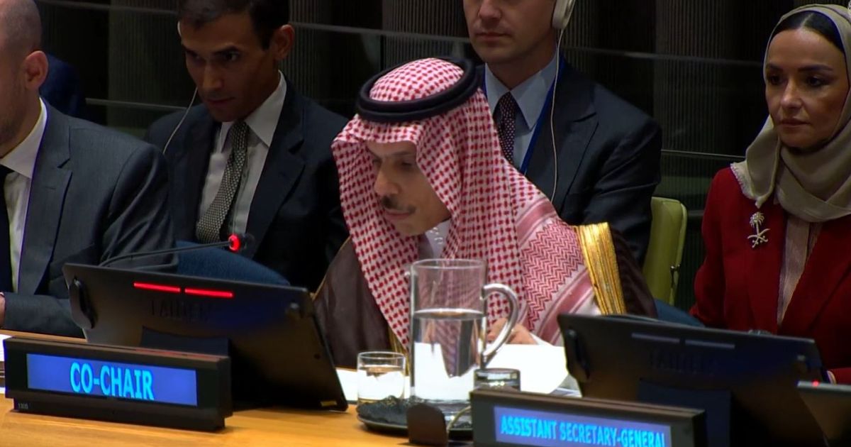 تغطية مباشرةلتسوية قضية فلسطين.. انطلاق مؤتمر "حل الدولتين" برئاسة السعودية وفرنسا