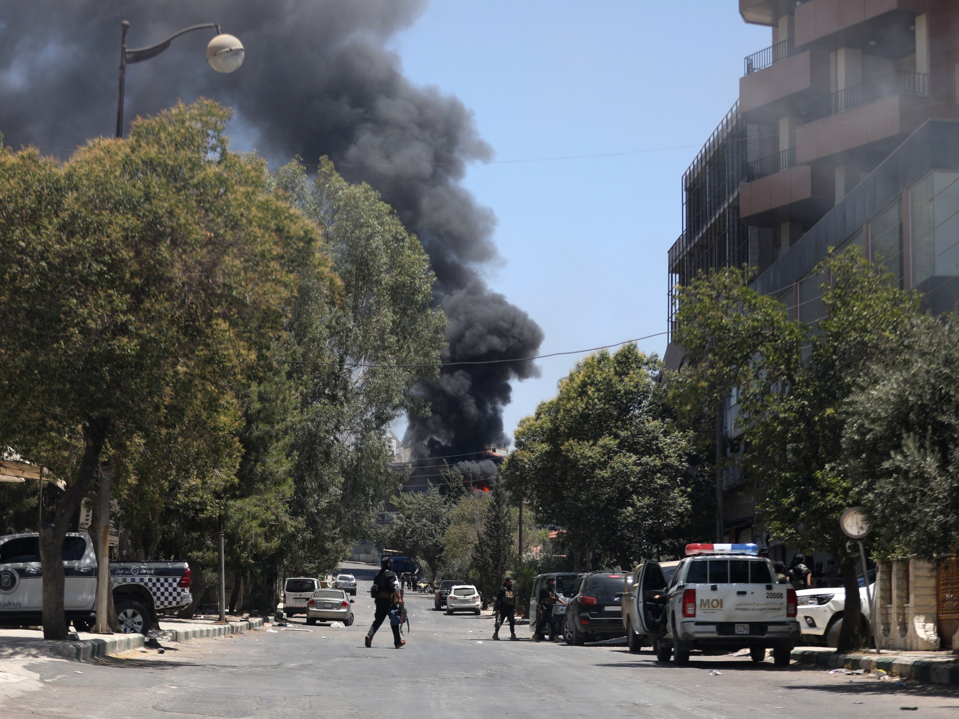 جريحان بقصف إسرائيلي على مقر هيئة الأركان السورية بدمشق