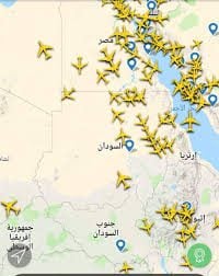 رصد 3 طائرات اخترقت الأجواء السودانية