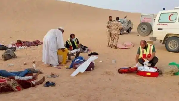 العثور على 50 نازحًا سودانيًا تائهين في الصحراء